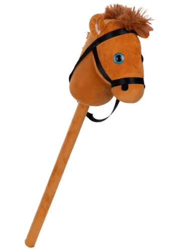 1style only (brown) 75cm plush horse stick each in polybag
