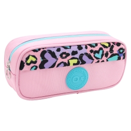 Pencil case, empty - Hearts (mix of 3 colours) (1)