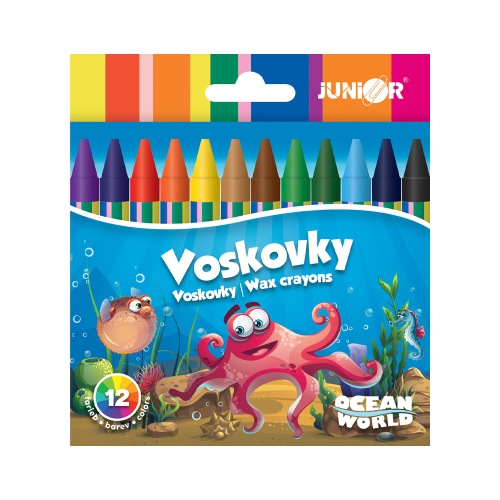 Wax crayons 12 pcs Ocean World