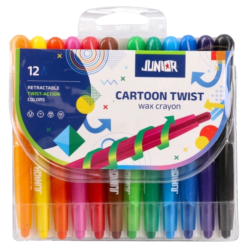 Voskovky Twist JUNIOR - sada 12 farieb
