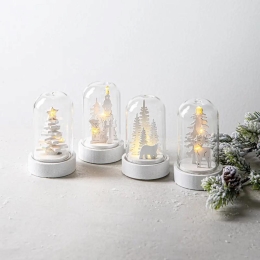 BELL GLASS WITH LIGHT 9CM (F1) (1)
