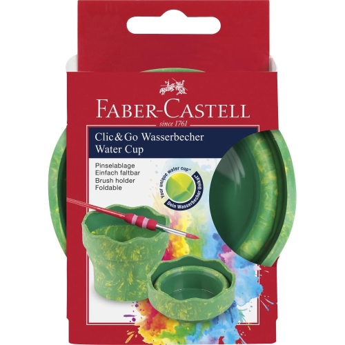 Pohár na vodu Klik FABER-CASTELL - zelený mramor