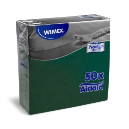 Napkins Premium 40 x 40 cm decor R" dark green 50 pcs (1)