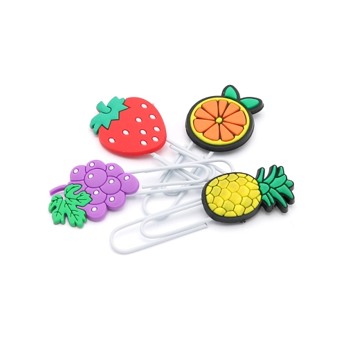 Ozdobná spona /záložka Fruits 7 cm (sada 4 ks) (1)