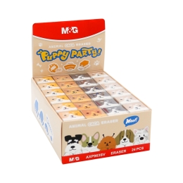 Guma mäkká, bezprašná M&G Puppy Party! (mix 4 farieb) (2)