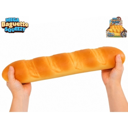 Mega squeeze 35x8x8cm jumbo baguette 12pcs in DBX