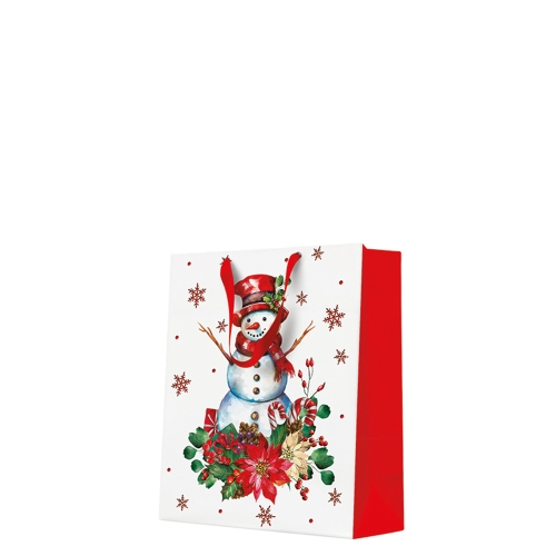 Medium Gift bag - Starly Snowman 20x10x25 cm