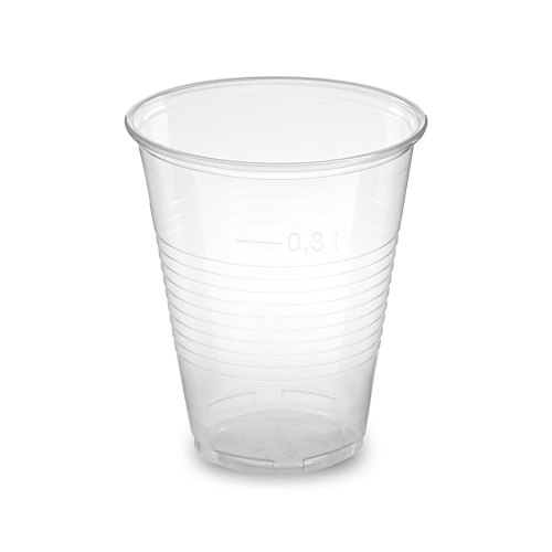 Transparent cup 0.3 l -PP- (O 95 mm) [50 pcs]