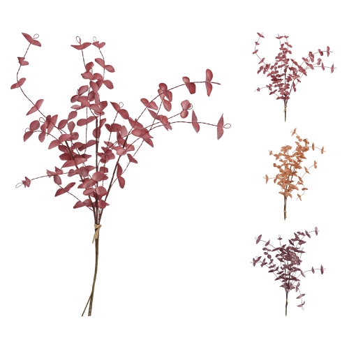Decoration - twig with leaves 49 cm (3 autumn colours)