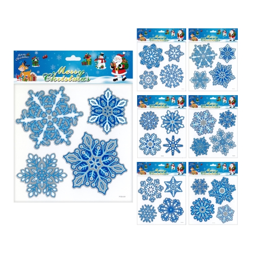 Christmas window film 18 x 23 cm - snowflakes (mixdesigns)