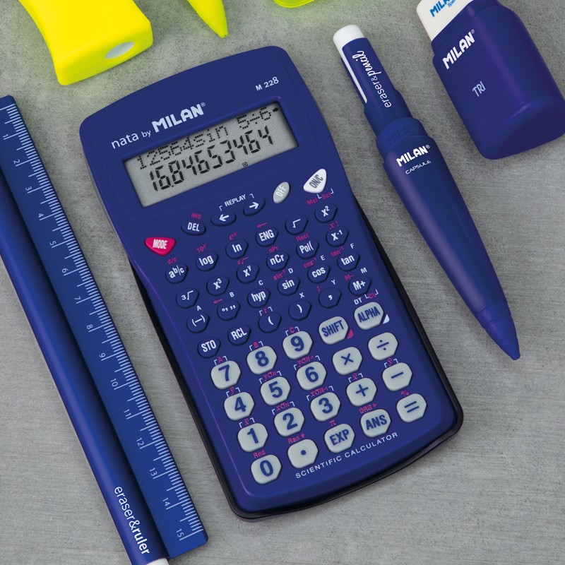 Blister pack M228 scientific calculator Acid series, blue (1)