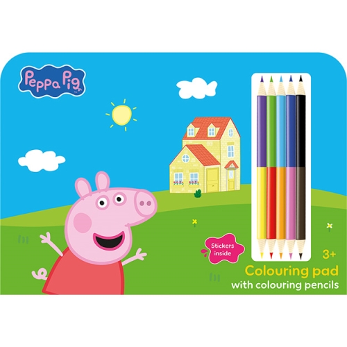 Kresliaci set s pastelkami - Prasiatko Peppa