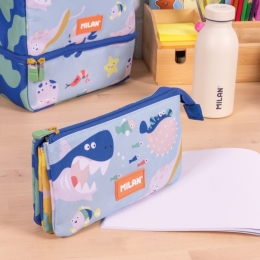 5-Pocket pencil case, Blue Odyssey series (3)