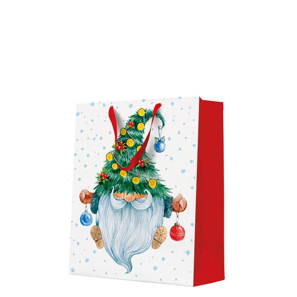 Darčeková taška vianočná 26,5x13x33,5 cm Fancy Gnome