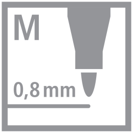 Medium liner STABILO dr!ver 0,8 mm - blue (5)