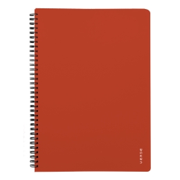 Spiral notepad A4 PP VERDE brick