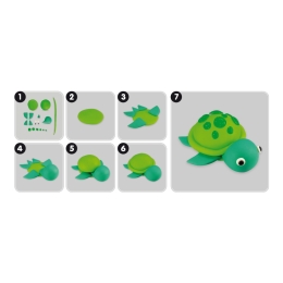 Plasticine MILAN Soft Dough basic, neon, glitter colors - set of 16 pcs (4)