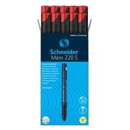 Popisovač univ. Schneider Maxx 220 permanent, hrot S - červený (7)