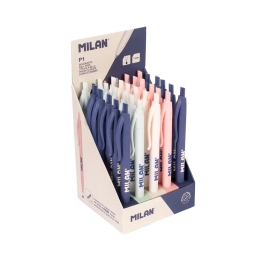 Blue ball pens P1 Touch 1,0 MILAN - blue (1)