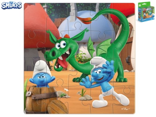 Smurfs 20pcs of 22x22cm Hide and Seek with Dragon puzzle in PBX