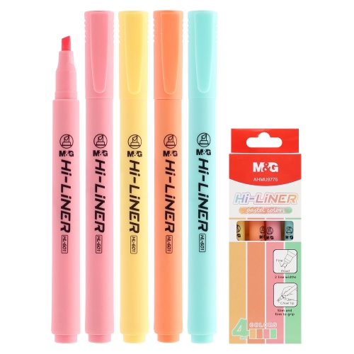 Highlighter M&G Hi-Liner Pastel - set of 4 colours