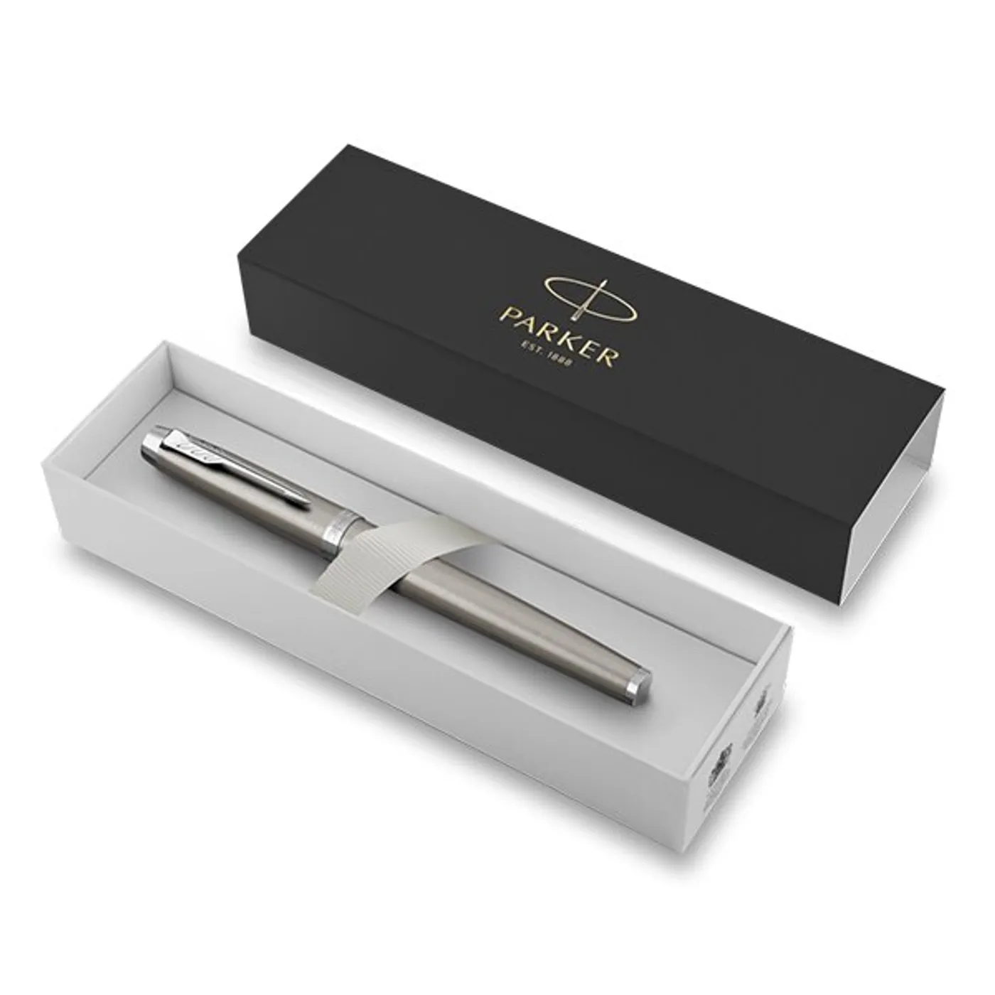 Pero plniace PARKER IM Essential Stainless Steel CT (modrá náplň, hrot F)