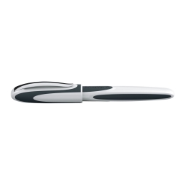 Roller bombičkový SCHNEIDER Ray white-dark grey - modrá náplň (4)