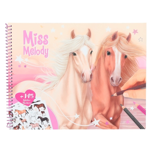Omaľovánka Miss Melody - Album Horses so samolepkami