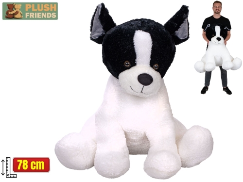 Plush Friends 78cm plush sitting French Bulldog 0m+