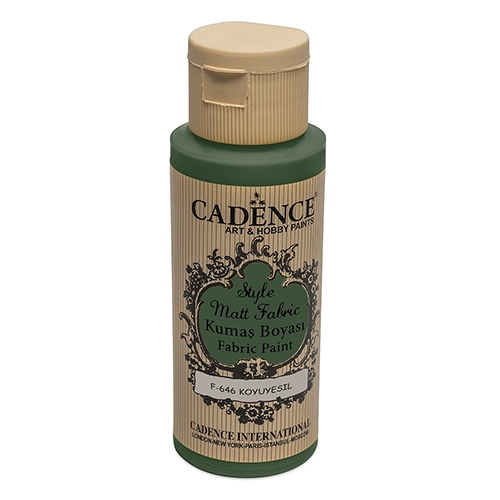 Textilná farba Cadence, Matt, tm. zelená, 59 ml