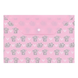 PP cover with snap M&G A4, Animals Know, mix / 1pc (1)