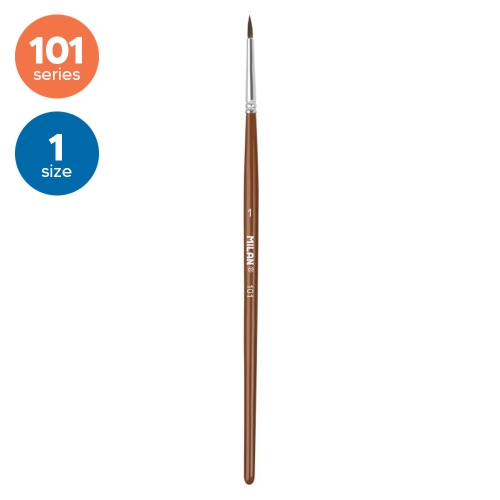 Pony hair brush round Nr.1, 101 MILAN