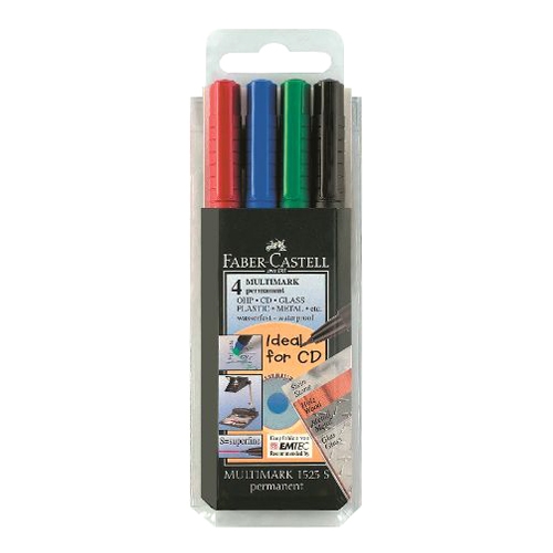 Marker OHP permanent S, set of 4 pcs (30682)