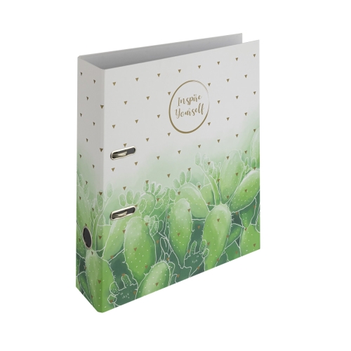 PP A4 lever binder 70 mm - Romantic cactus