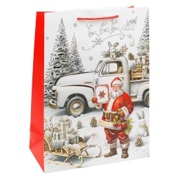 Christmas Gift Bag, 32x26x12 cm (assortment of 4 designs - price per piece) (4)