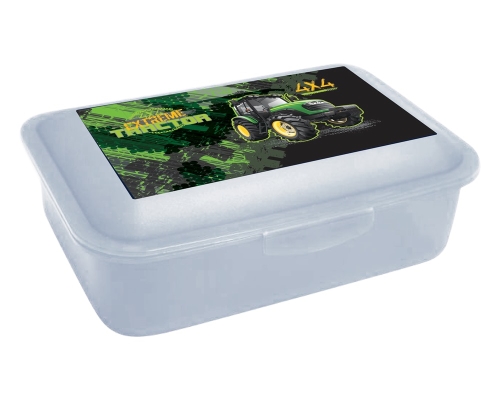 Snack box with tractor compartment