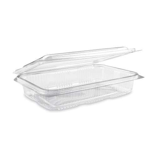 Rectangular transparent tub with lid 800 ml (PET) /50 pcs/