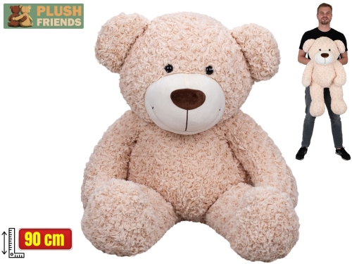 Plush Friends 90cm light beige color plush bear 0m+
