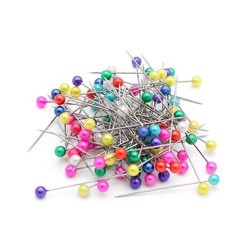 Pins arranging/ colored  JUNIOR, 38 mm/100 pcs, pp box (1)