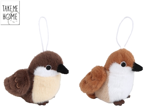 Take Me Home 2asstd color 10cm plush bird 0m+