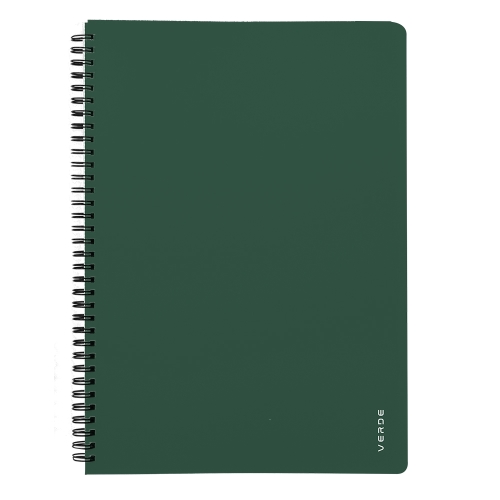 Špirálový blok blok A4 PP VERDE zelená