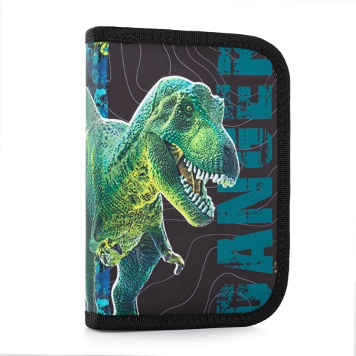 Pencil case 1 p. 2 flaps, empty Premium Dinosaurus