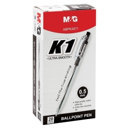 Ballpoint pen M&G K1 (0,5 mm) - black refill (1)
