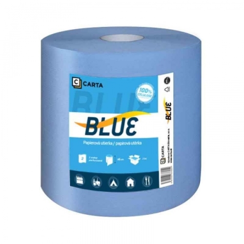 Papierové utierky CARTA Blue 2 vrstvy, návin 230 m