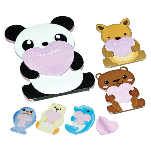 Bursting block with print 78x116 mm, 20 l. - Animals, mix 2