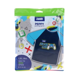 Detská zástera na výtvarnú výchovu - modrá, chlapci - Game (1)
