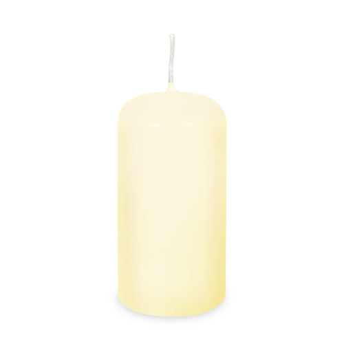 Cylindrical candle diameter 60 x 120 mm beige