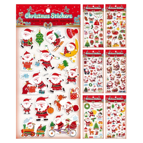 Christmas stickers 14.5 x 30 cm, foam (mix of designs)