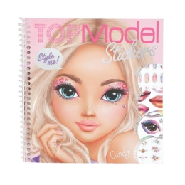 Creative coloring with stickers Top Model - Candy