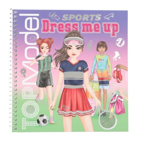 Kreatívny zošit Top Model so samolepkami - Dress Me Up Sports